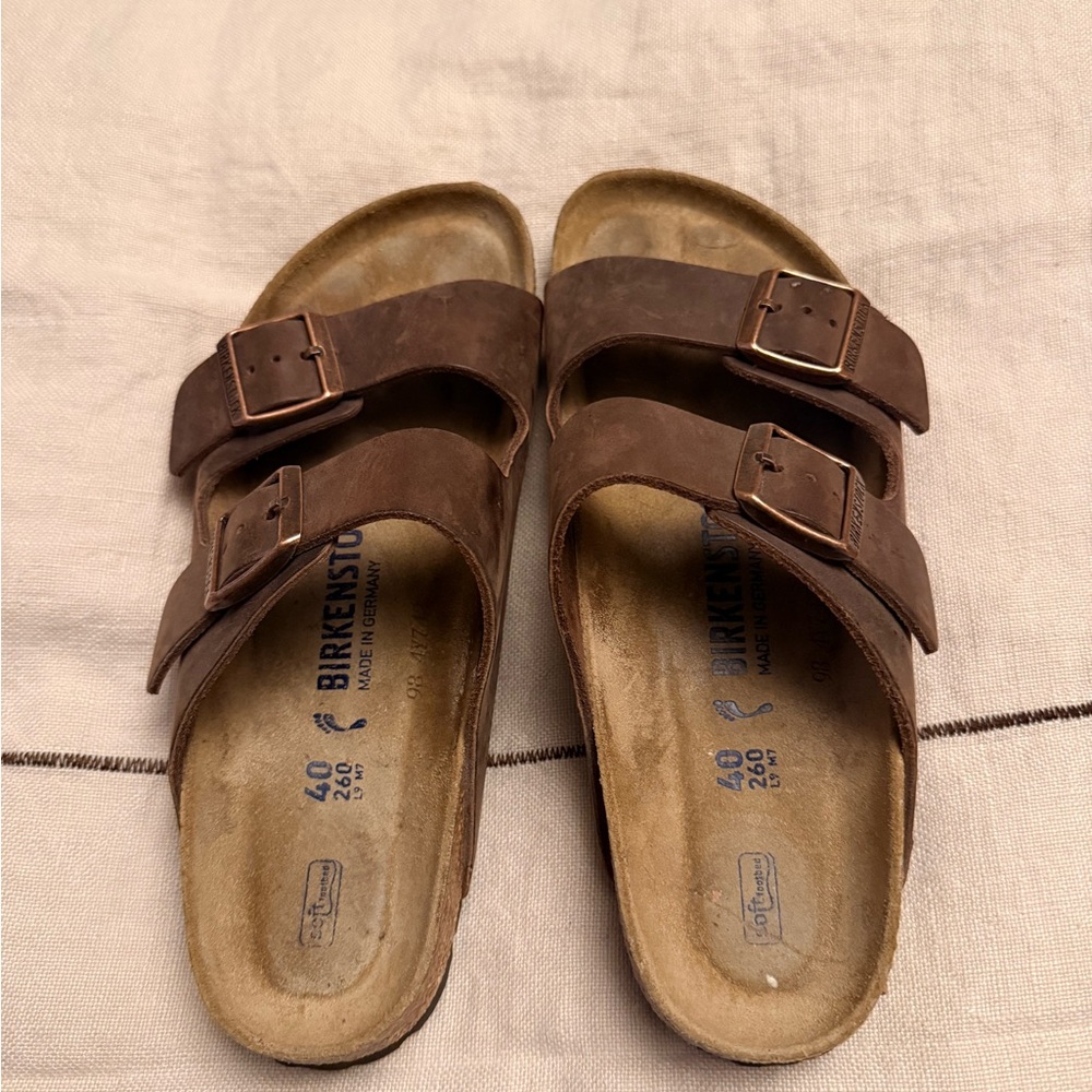 Birkenstock Arizona Leather Sandals- Havana